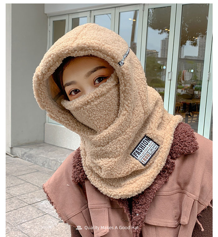 スノーボード スキー 帽子 フードウォーマー レディース もこもこ 帽子 防寒 フェイスマスク付き ネックウォーマー 目出し帽 帽子 バラ