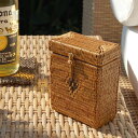 アタで編まれたシガレットケース A スタンダードクオリティ 小物入れ 収納バスケット 籠 カゴ かごバスケット ふた付き収納ケース 整理ボックス シガレットケー...