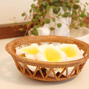 アタ製ラティスボウル[2713]【トレー かごトレイ 小物入れトレイ 収納バスケット 籠 カゴ バスケット バリ アジアン雑貨 バリ島 編み エスニック 収納カゴ 収納かご ナチュラル バリ雑貨 インテリア おしゃれ アタ製品】