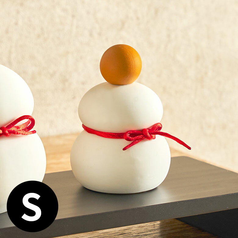 【最大500円クーポン】 雪だるま 置物 おしゃれ お正月 飾り 鏡餅 W6×D6×H6.5cm LEDライト 電池式 スト..