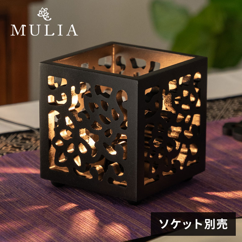 【最大500円クーポン】 ロータスモチーフのアートパネルランプ MULIA ムリア 木彫り アジアンランプ アートパネル モダン 卓上ライト 卓上ランプ おしゃれ テーブルランプ 間接照明 和風 和室 アジア雑貨 アジアン雑貨 照明器具 アジアン照明 フロアライト[vn50730]