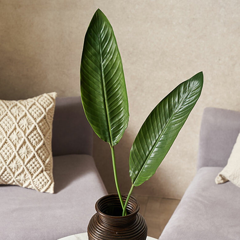 【最大2000円クーポン】 フェイクグリーン ストレリチア フェイク ストレリチアリーフ 極楽鳥花 人工 観葉植物 葉 ストレチア 枝付き リゾート オブジェ ...