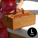【最大2000円クーポン】 アタ製カゴバッグ ランチバッグL カゴバッグ 収納バスケット 籠 かごバッグ おしゃれ 夏 浴衣 かわいい アジアン雑貨 バリ雑貨 ...