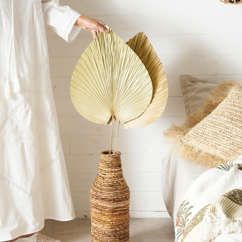 【最大2000円クーポン】 ドライフラワー 葉っぱ アレンジメント ヤシの葉 パームリーフ 観葉植物 ドライプランツ ヤシ 葉 花材 フラワーアレンジメント 幅...