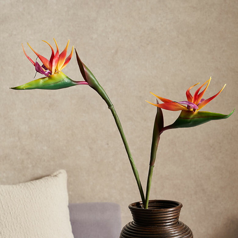 【最大2000円クーポン】 ストレリチア 造花 ストレチア トロピカル 南国 極楽鳥花 人工 観葉植物 フェイクフラワー リゾート アジアン造花 ハワイアン デ...