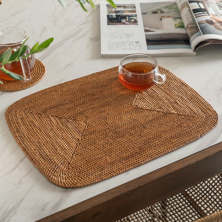 アタ製ランチョンマット角丸四角形 スタンダードクオリティ ランチョンマット ランチマット プレースマ..