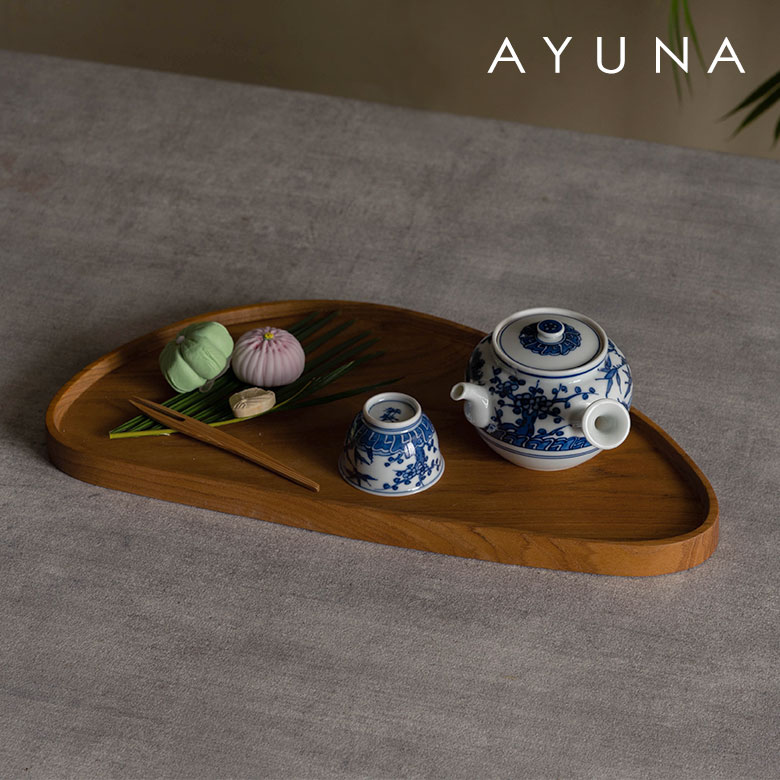 【最大2000円クーポン】 トレー お盆 木製 豆型 Ayuna トレイ ランチョンマット カフェトレー おしゃれ..