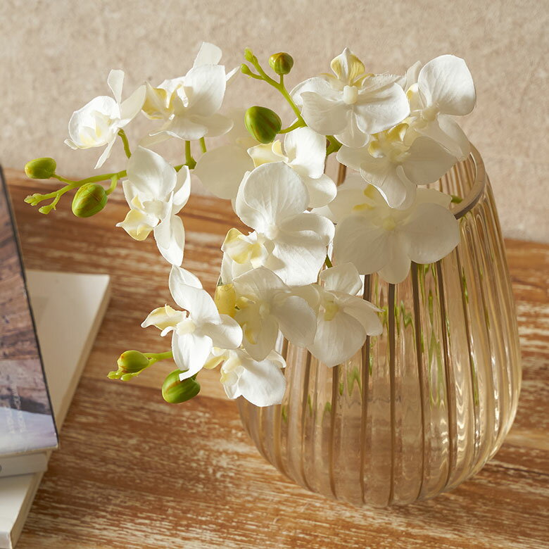 【最大2000円クーポン】 胡蝶蘭 造花 フェイクフラワー アーティフィシャルフラワー 枝付き アートフラワー ファレノプシス 観葉植物 30cm 人工 観葉 ...