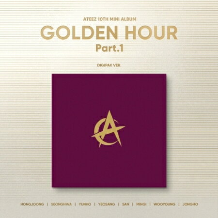 【メール便送料無料】ATEEZ/ GOLDEN HOUR : Part.1＜Digipak VER.＞ ※ランダム発送 (CD) 韓国盤 エイティーズ ゴールデン・アワー　パートワン