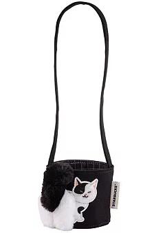 台湾スターバックス/ 白黒ふわふわキャットテイル ドリンクバッグ 台湾版 スタバ台湾 海外スタバ スターバックスコーヒー STARBUCKS 星巴克 ドリンクホルダー カップホルダー おしゃれ かわいい シンプル　猫　ねこ　ネコ　キャット　にゃんこのサムネイル