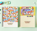 BTSグッズ/ BT21 ミニニ PPカバー 数学ノート ※ランダム発送 minini(3)