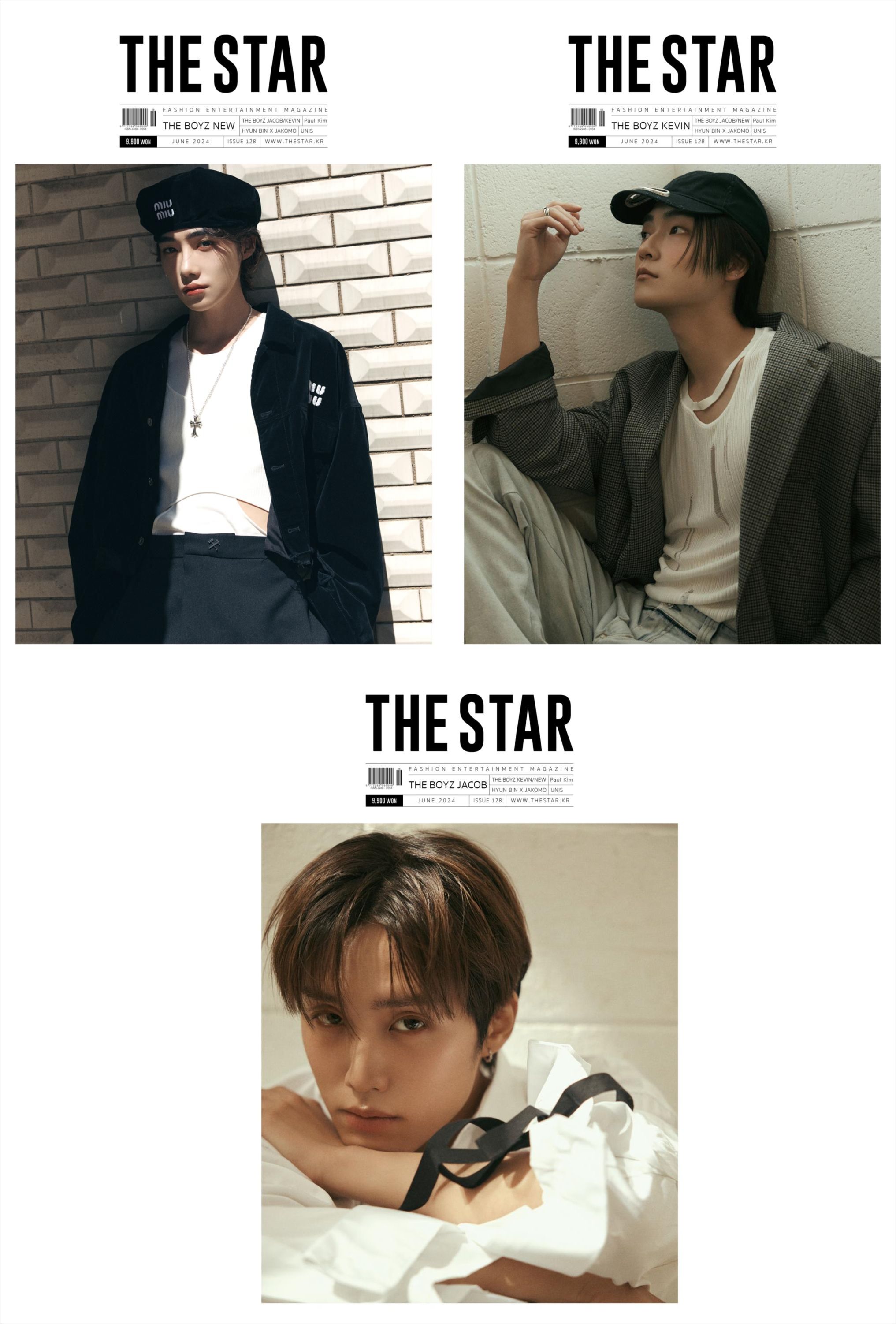 【メール便送料無料】雑誌/THE STAR (月刊) 2024年6月号 ※表紙3種類ランダムで発送 韓国版 THE BOYZ ニュー or ケビン or ジェイコブ：表紙！記事掲載！韓国雑誌 ザ・スター