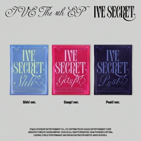 ڥåг۹ʪ֤㤨֢᡼̵IVE / IVE SECRET ȯ (CD ڹ  åȡפβǤʤ3,190ߤˤʤޤ