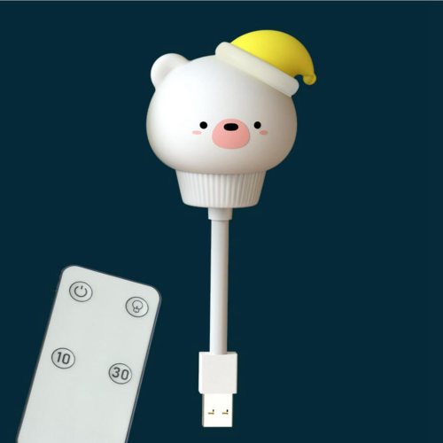 [在庫有]リモコン付き USB 常夜灯 うさぎ くま 子供部屋 赤ちゃん