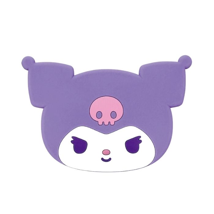 乐天商城 - サンリオ クロミ kuromi シリコンポーチ MagSafe対応 iPhone アイフォン マグネット 背面アクセサリー かわいい おしゃれ 人気 スタンド 動画視聴 ミニポーチ 収納 イヤホンケース 小物入れ 小物収納 コインケース キーケース 取り外し簡単 持ち運び便利