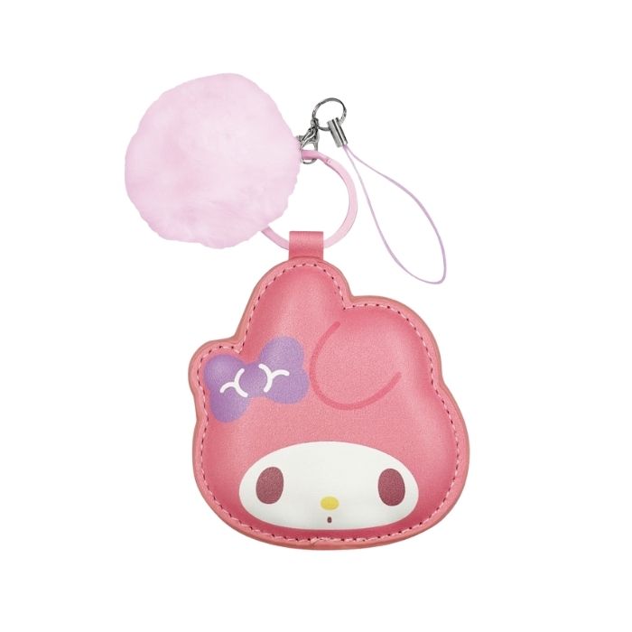 サンリオ マイメロディ ストラップ チャーム レザー キャラクター かわいい おしゃれ 人気 携帯 iPhone GooglePixel Galaxy Xperia AQUOS 多機種 全機種 マルチ 汎用 スマホ カバン キーホルダー レザーストラップ キャラクターストラップ