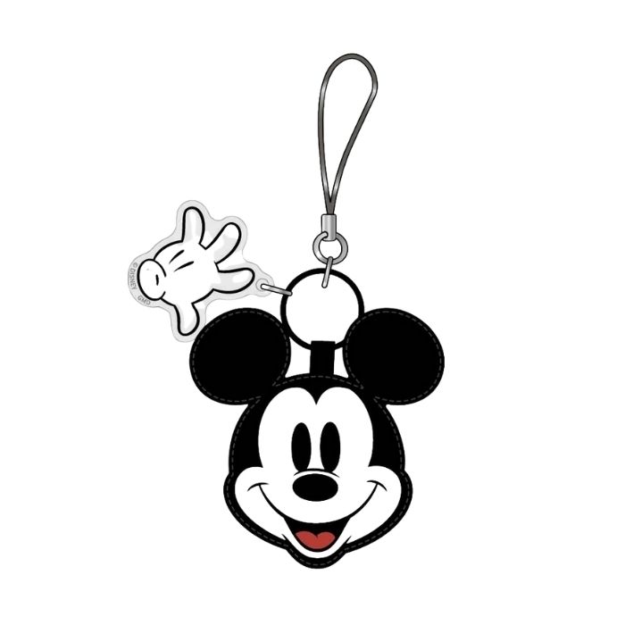 乐天商城 - ディズニー ミッキー ストラップ チャーム レザー キャラクター Disney Micky Mouse かわいい おしゃれ 人気 携帯 iPhone GooglePixel Galaxy Xperia AQUOS 多機種 全機種 マルチ 汎用 スマホ カバン キーホルダー レザーストラップ キャラクターストラップ