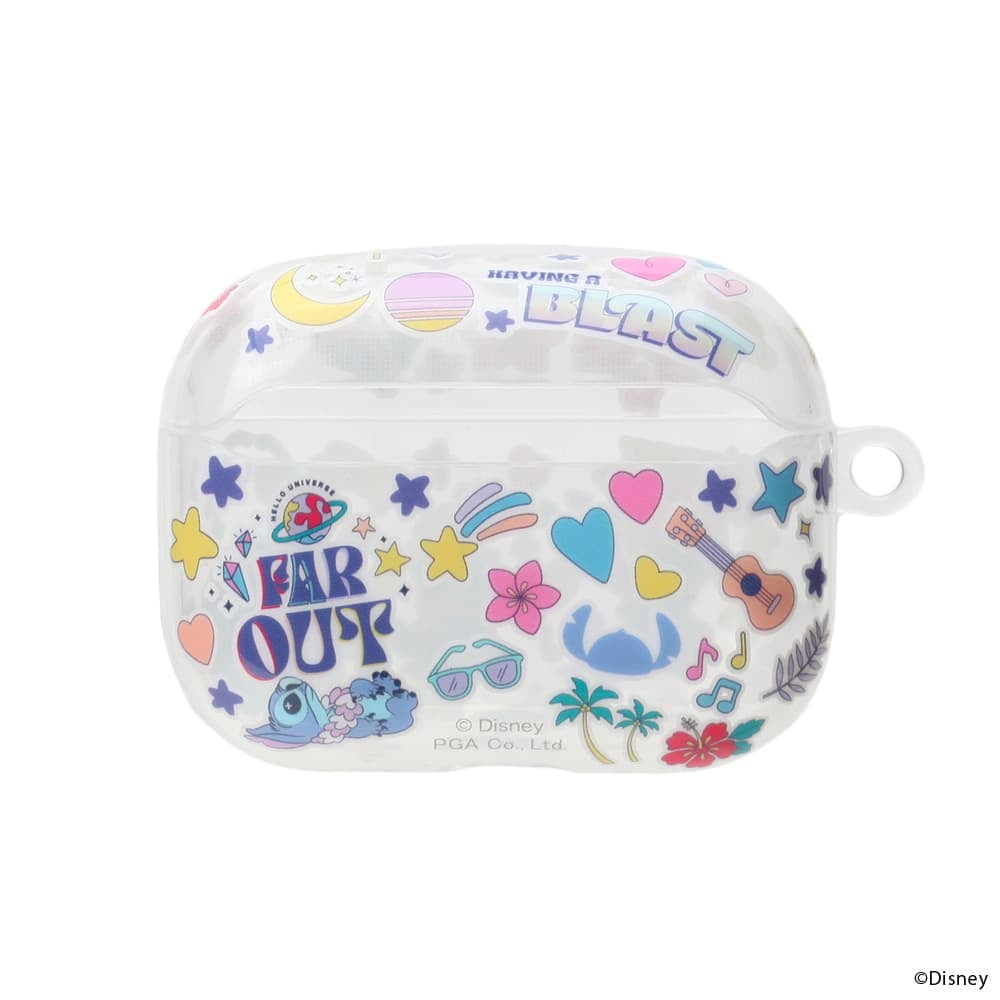 AirPods Pro3用 ソフトケース スティッチ PGA ディズニー TPU クリア マイクロドッ...