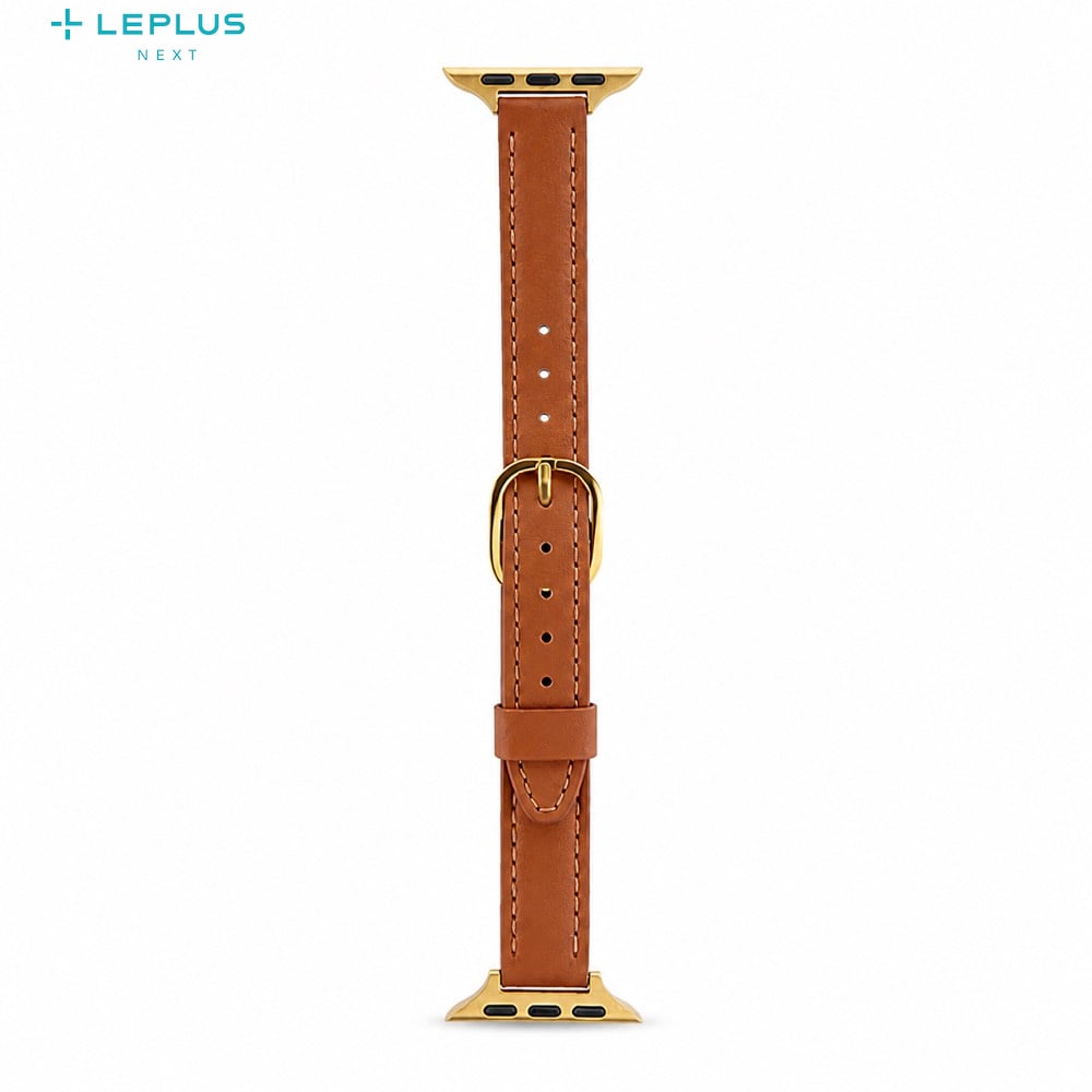 Apple Watch 38/40/41mm バンド CORVIN スリムレザーバンド ブラウン アップルウォ...