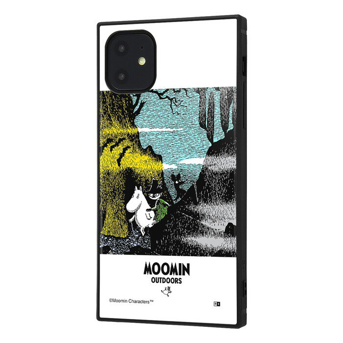 iPhone11 iPhoneXR ムーミン カバー ケース 耐衝撃 衝撃に強い 保護 傷に強い スクエア 四角 ハード ソフト クッション スマートフォン KAKU OUTDOOR