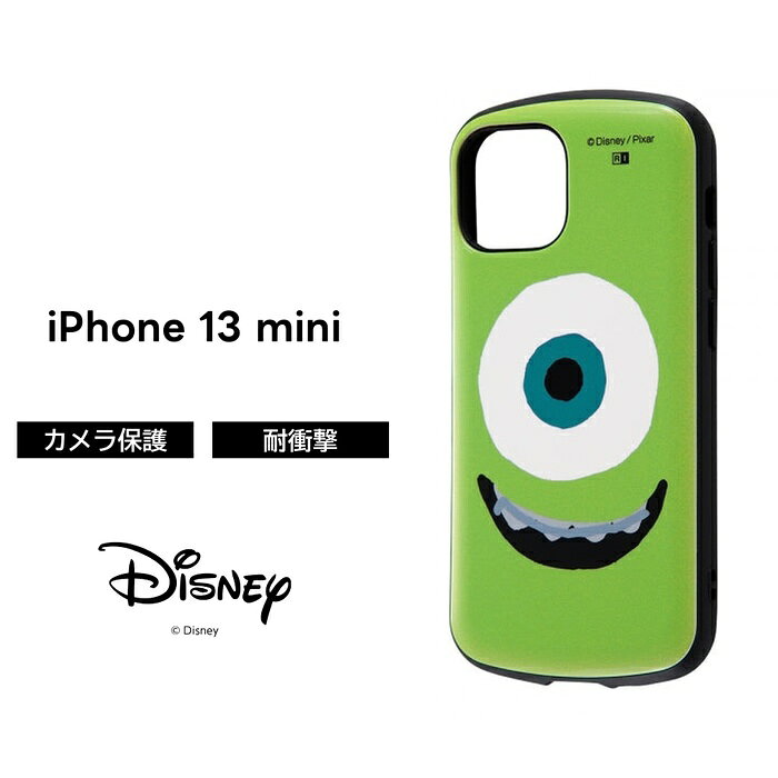 乐天商城 - iPhone13 mini ディズニー ピクサー ケース 耐衝撃 衝撃に強い 保護 傷に強い シンプル くすみカラー かわいい アウトドア 頑丈 ストラップ マイク キャラクター 可愛い iPhone 13