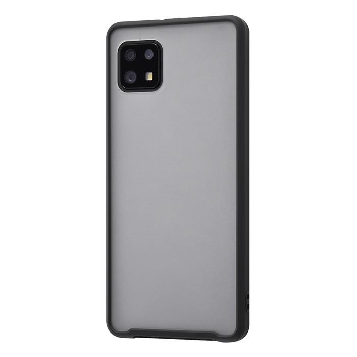 乐天商城 - AQUOS sense6 マットハイブリッドケース SHEER/シアーホワイト/ブラック