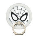 スマホリング スパイダーマン マグネット 多機種対応 汎用 マルチ対応 iPhone Galaxy AQUOS リング ホールドリング スタンド 動画視聴 落下...
