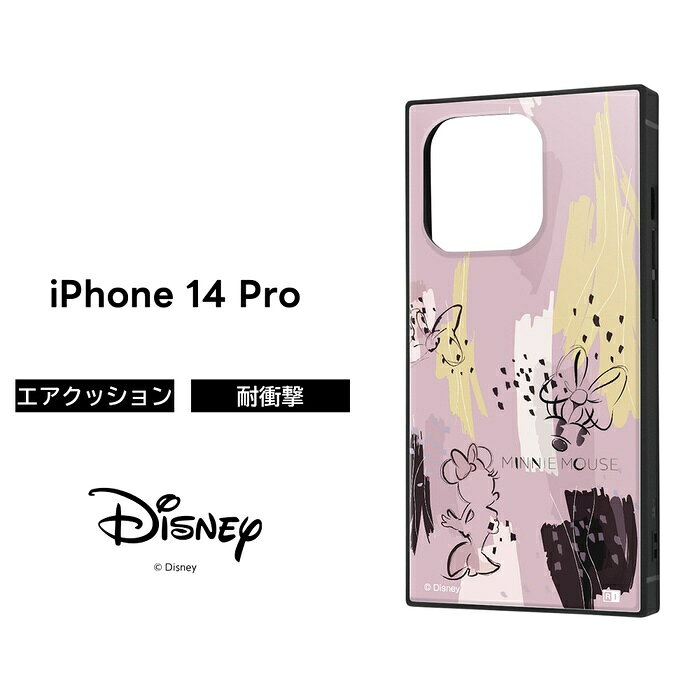 Rakuten - iPhone14Pro ケース 耐衝撃 ミニー iPhone 14 Pro プロ ミニーマウス ソフト ソフトケース ハード ハードケース スクエア スマホケース