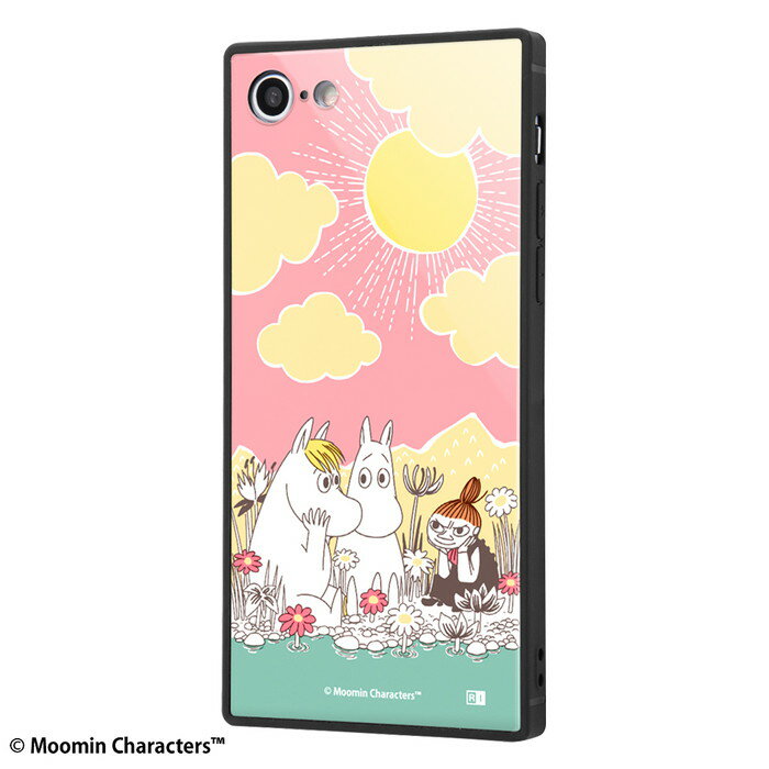 iPhone SE3 SE2 8 7 第3世代 第2世代 iPhoneSE ムーミン ケース 耐衝撃 衝撃に強い 保護 傷に強い スクエア 四角 ハード ソフト クッション KAKU キャラクター かわいい 可愛い