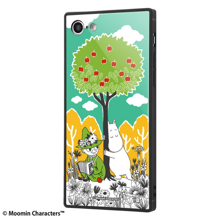 iPhone SE3 SE2 8 7 第3世代 第2世代 iPhoneSE ムーミン ケース 耐衝撃 衝撃に強い 保護 傷に強い スクエア 四角 ハード ソフト クッション KAKU キャラクター かわいい 可愛い