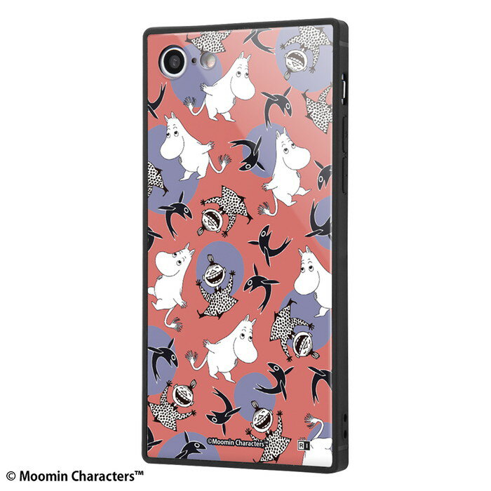 iPhone SE3 SE2 8 7 第3世代 第2世代 iPhoneSE ムーミン ケース 耐衝撃 衝撃に強い 保護 傷に強い スクエア 四角 ハード ソフト クッション KAKU キャラクター かわいい 可愛い