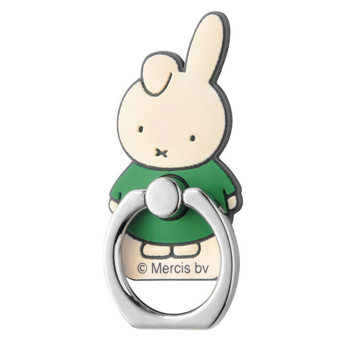 スマホリング ダーン ミッフィー グッズ スマホ リング miffy たれみみ 全機種対応 バンカーリング スマホグリップ 落下防止 スタンド機能 フィンガーリング