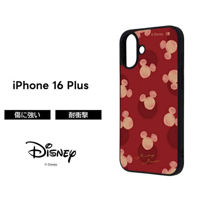 Rakuten - iPhone 16 Plus ケース ミッキー 耐衝撃 iPhone16Plus アイフォン16プラス ディズニー キャラクター かわいい ソフト ハード スマホケース 可愛い