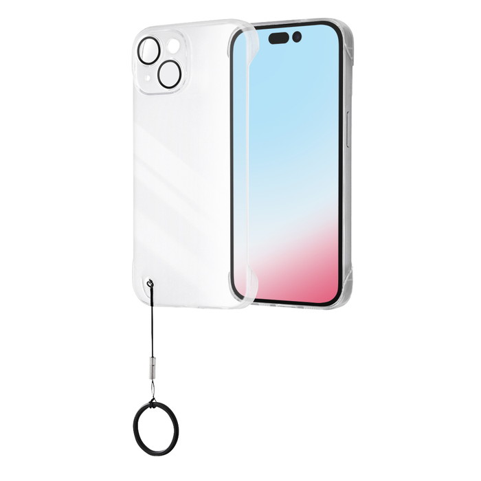 乐天商城 - iPhone 15 ケース クリアケース クリア フレーム iPhone15 アイフォン15 リング付き 軽量 軽い 丈夫 透明 ハード ハードケース スマホケース