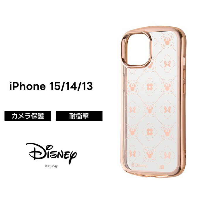 乐天商城 - iPhone 15 ケース ミニー ミニーマウス ディズニー クリアケース iPhone15 14 13 iPhone14 iPhone13 フレーム メタリック ソフト スマホケース キャラクター かわいい 可愛い 透明