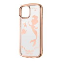 iPhone 15 ケース アリエル リトルマーメイド クリアケース iPhone15 14 13 iPhone14 iPhone13 フレーム メタリック ソフト スマホカバー スマホケース