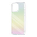 iPhone 15 Pro Max ケース クリア iPhone15ProMax アイフォン15プロマックス ガラス レインボー ハイブリッド ソフト ハード スマホカバー スマホケース