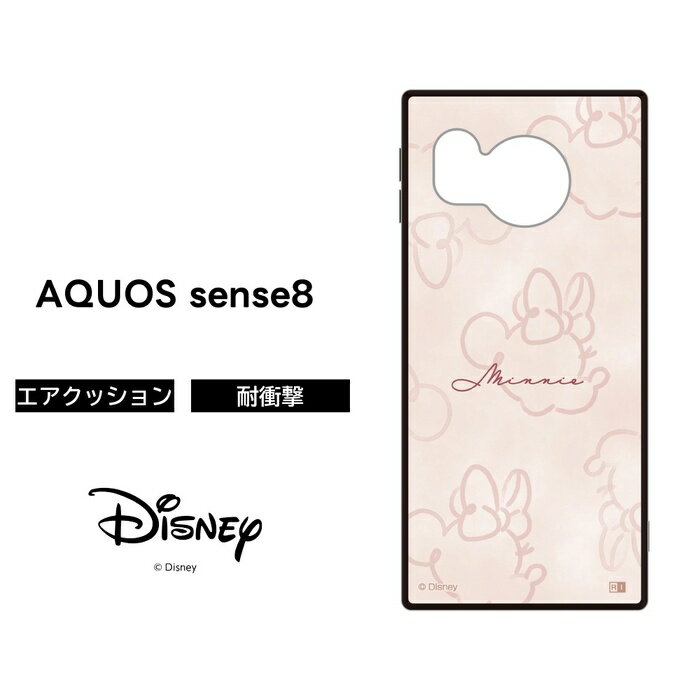 乐天商城 - AQUOS sense 8 ケース ミニー ディズニー AQUOSsense8 SH-54D SHG11 アクオスセンス8 耐衝撃 耐衝撃ケース ソフト ハード スマホケース キャラクター かわいい 可愛い