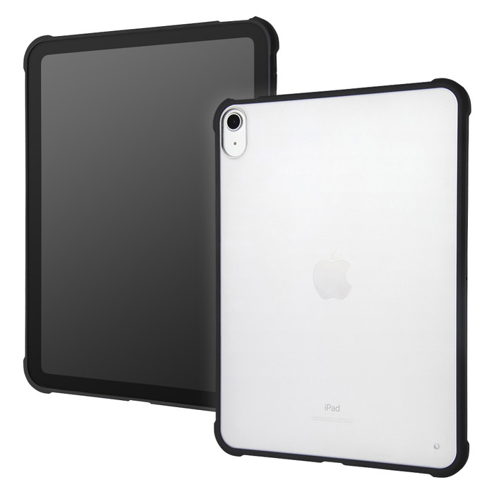 iPadケース 10.9 第10世代 iPad ケース ブラック マット 耐衝撃 軽量 薄型 丈夫 ソフト ソフトケース ハード ハードケース アイパッド 2022 10.9インチ カバー