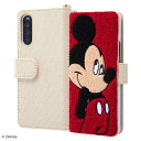 Xperia10 II ディズニー カバー ケース 手帳型 保護 サガラ刺繍 かわいい カード入れ SO-41A SOV43 A001SO Ymobile XQ-AU42 SIMフリー docomo au ミッキー
