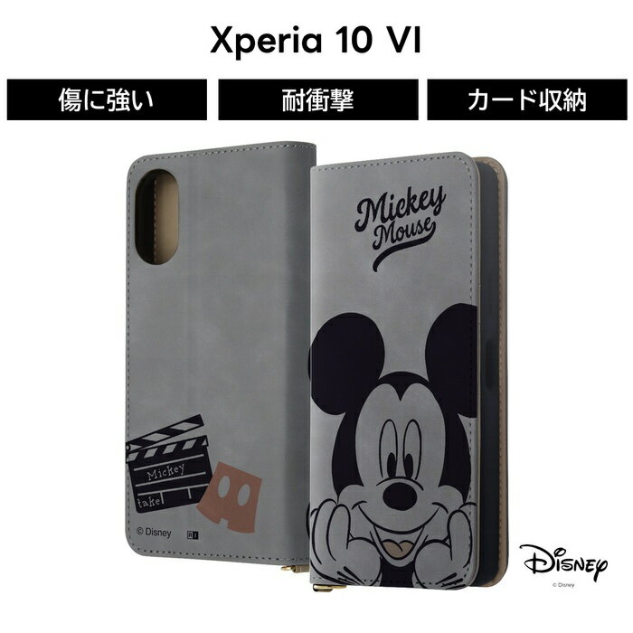 乐天商城 - Xperia 10 VI ケース ディズニー 手帳型 Xperia10VI SO-52E エクスペリア10VI ミッキー キャラクター レザー ソフト ハード スマホケース かわいい 可愛い カード収納
