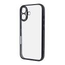 【8月マラソン 10%OFFクーポン】iPhone 16 ケース クリア 耐衝撃 iPhone16 アイフォン16 クリアケース メタリック カメラ保護 ブラッ...