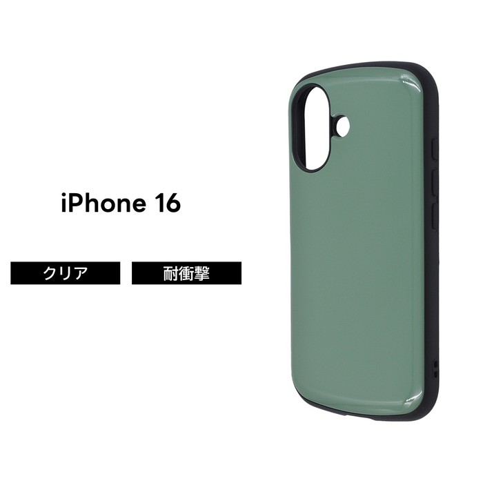 乐天商城 - iPhone 16 ケース 耐衝撃 シンプル iPhone16 アイフォン16 耐衝撃ケース 傷に強い カメラ保護 カーキ グリーン ソフト ハード スマホケース