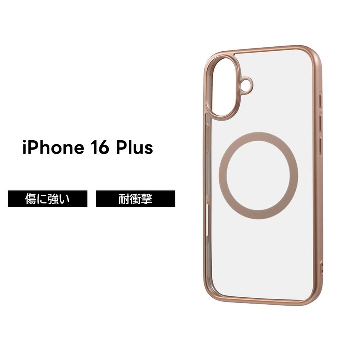 乐天商城 - iPhone 16 Plus ケース クリア MagSafe対応 iPhone16Plus アイフォン 16プラス マグネット ピンク ゴールド ソフト ハード スマホケース 透明 iPhone 16Plus iPhone16 Plus