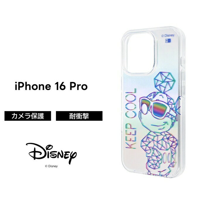 iPhone 16 Pro ケース クリア おもしろ ミッキー iPhone16Pro アイフォン 16プロ ...