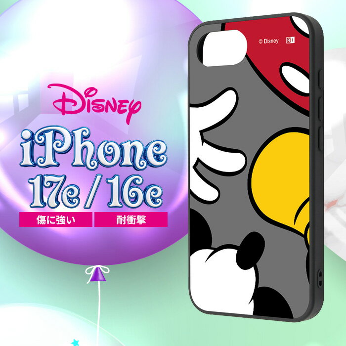 iPhone17e ケース キャラクター ミッキー iPhone16e アイフォン 17e 16e ディズニ...