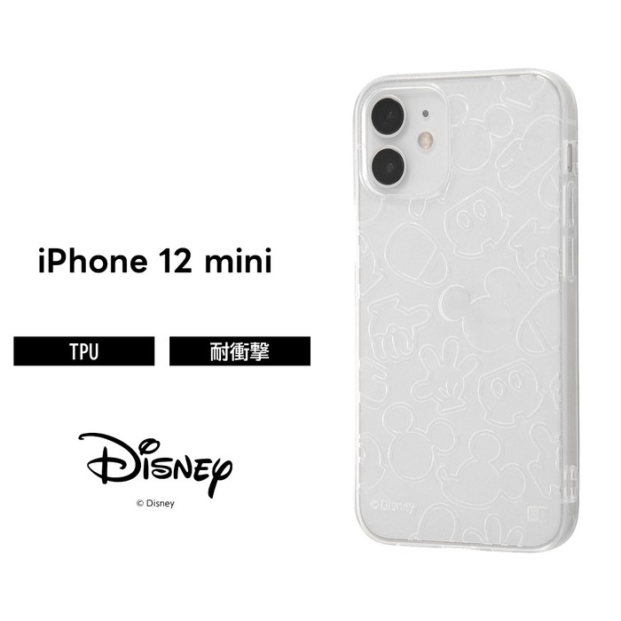 iPhone 12 mini ディズニーキャラクター TPUソフトケース キラキラ ミッキーマウス iPhone12 mini キャラクター かわいい 可愛い