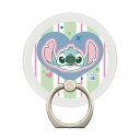 スマホ マグネット リング シール かわいい スティッチ ディズニー キャラクター プレート マグネットリング 貼るだけ 磁石 マグセーフ化 ワイヤレス充電 変...