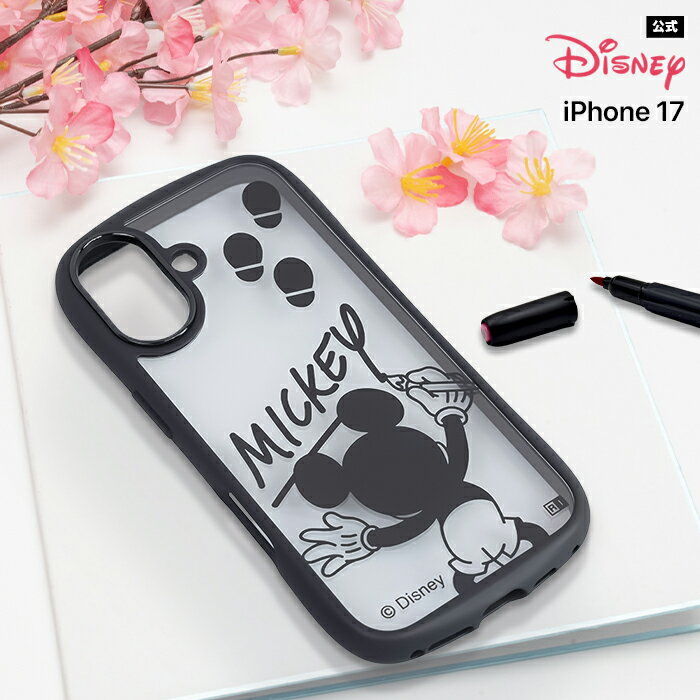 乐天商城 - iPhone 17 ケース ミッキー クリア iPhone17 アイフォン17 ディズニー キャラクター かわいい おしゃれ ミッキーマウス 透明 クリアケース 背面クリア カメラ保護 ミッキーグッズ スマホ カバー エアクッション ソ