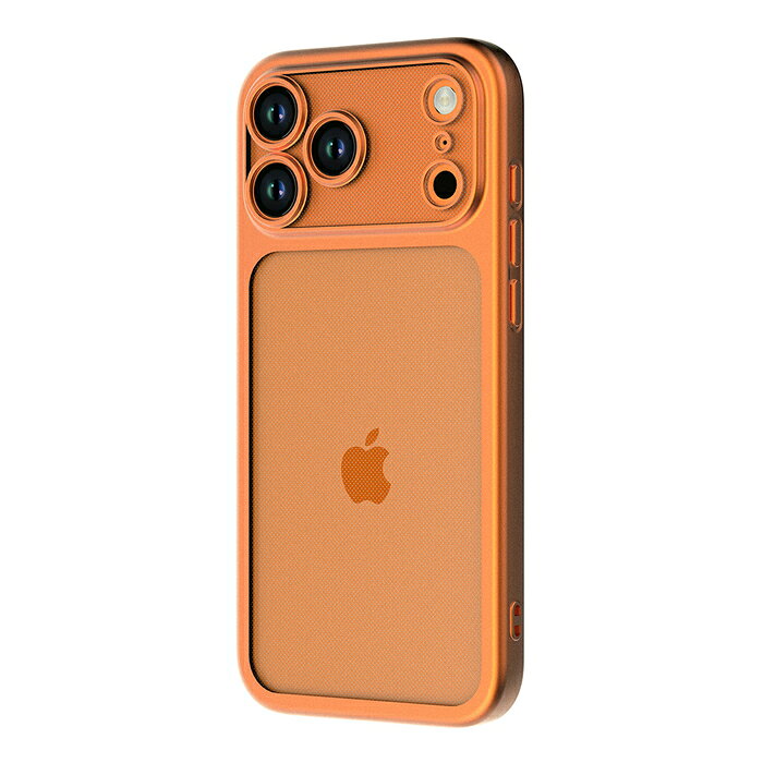 乐天商城 - iPhone 17 Pro ケース クリア フレームカラー iPhone17Pro アイフォン17プロ 耐衝撃 マット メタリック 指紋防止 さらさら 背面クリア オレンジ 一体化 端末カラー 端末色 おしゃれ かわいい 人気 簡単装着 操作性 フィット感 カバー スマホカバー スマホケース